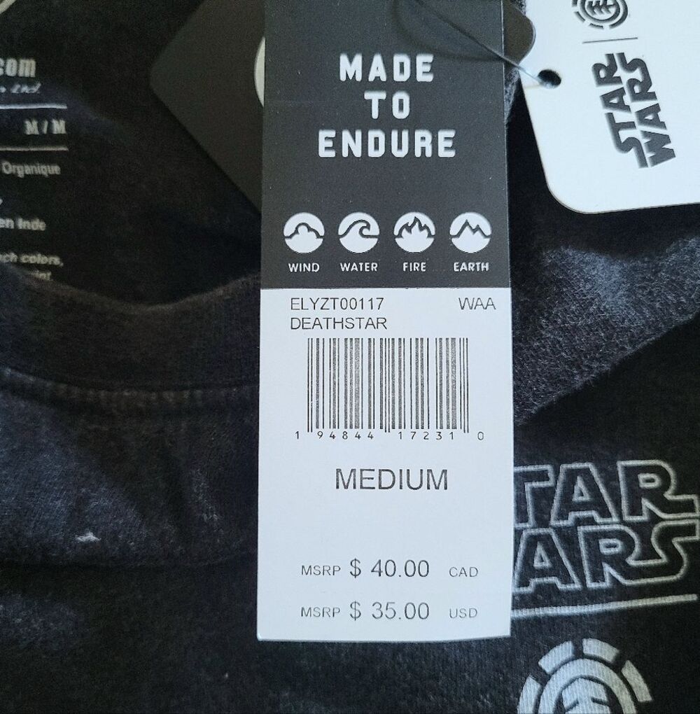 Star Wars🎬 x Element Collaboration "Down with the Empire" Graphic Tee👕 - Picture 15 of 16